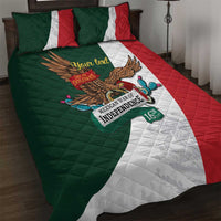 iViva Mexico Eagle Personalized Quilt Bed Set Mexican Independence Day Fiesta - Wonder Print Shop