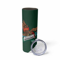 iViva Mexico Eagle Personalized Skinny Tumbler Mexican Independence Day Fiesta - Wonder Print Shop