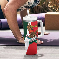 iViva Mexico Eagle Personalized Tumbler With Handle Mexican Independence Day Fiesta - Wonder Print Shop