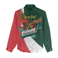 iViva Mexico Eagle Personalized Women Casual Shirt Mexican Independence Day Fiesta - Wonder Print Shop