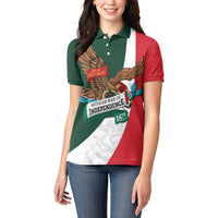 iViva Mexico Eagle Personalized Women Polo Shirt Mexican Independence Day Fiesta - Wonder Print Shop