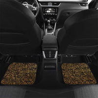Mexican Aztec Car Mats Golden Coat of Arm - Wonder Print Shop