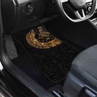 Mexican Aztec Car Mats Golden Coat of Arm - Wonder Print Shop