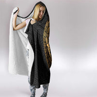Mexican Aztec Hooded Blanket Golden Coat of Arm - Wonder Print Shop