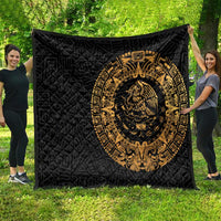 Mexican Aztec Quilt Golden Coat of Arm - Wonder Print Shop