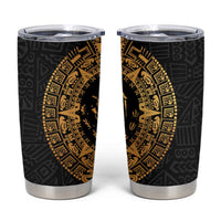 Mexican Aztec Tumbler Cup Golden Coat of Arm - Wonder Print Shop