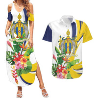 Madeira Pearl of the Atlantic Personalized Couples Matching Summer Maxi Dress and Hawaiian Shirt - Wonder Print Shop