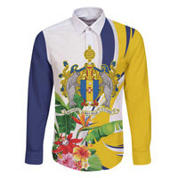 Madeira Pearl of the Atlantic Personalized Family Matching Off The Shoulder Long Sleeve Dress and Hawaiian Shirt - Wonder Print Shop