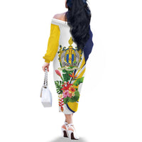 Madeira Pearl of the Atlantic Personalized Family Matching Off The Shoulder Long Sleeve Dress and Hawaiian Shirt - Wonder Print Shop