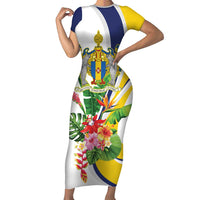 Madeira Pearl of the Atlantic Personalized Family Matching Short Sleeve Bodycon Dress and Hawaiian Shirt - Wonder Print Shop