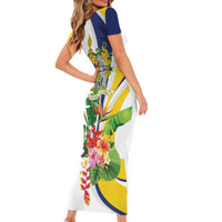 Madeira Pearl of the Atlantic Personalized Family Matching Short Sleeve Bodycon Dress and Hawaiian Shirt - Wonder Print Shop