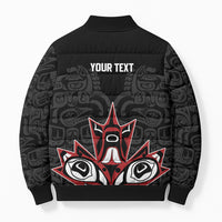 Canada Indigenous Heritage Personalized Bomber Puffer Jacket First Nations Inuit Metis Pride