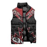 Canada Indigenous Heritage Personalized Sleeveless Puffer Jacket First Nations Inuit Metis Pride