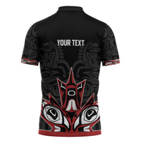 Canada Indigenous Heritage Personalized Zipper Polo Shirt First Nations Inuit Metis Pride