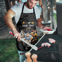 Custom Rugby Southern Hemisphere Apron Argentina AUNZ South Africa Mascot Black - Wonder Print Shop