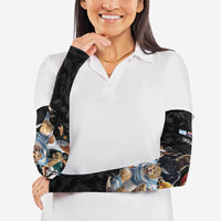 Custom Rugby Southern Hemisphere Arm Sleeves Argentina AUNZ South Africa Mascot Black - Wonder Print Shop