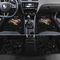 Custom Rugby Southern Hemisphere Car Mats Argentina AUNZ South Africa Mascot Black - Wonder Print Shop