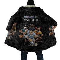 Custom Rugby Southern Hemisphere Cloak Argentina AUNZ South Africa Mascot Black - Wonder Print Shop