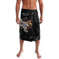 Custom Rugby Southern Hemisphere Lavalava Argentina AUNZ South Africa Mascot Black - Wonder Print Shop