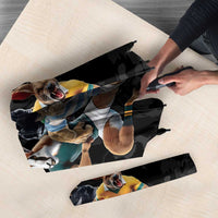Custom Rugby Southern Hemisphere Umbrella Argentina AUNZ South Africa Mascot Black - Wonder Print Shop