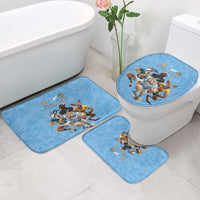 Custom Rugby Southern Hemisphere Bathroom Set Argentina AUNZ South Africa Mascot Blue - Wonder Print Shop