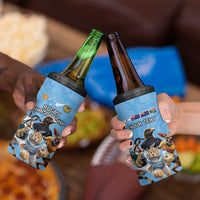 Custom Rugby Southern Hemisphere 4 in 1 Can Cooler Tumbler Argentina AUNZ South Africa Mascot Blue - Wonder Print Shop