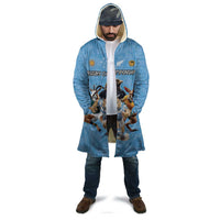 Custom Rugby Southern Hemisphere Cloak Argentina AUNZ South Africa Mascot Blue - Wonder Print Shop