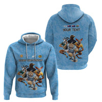 Custom Rugby Southern Hemisphere Hoodie Argentina AUNZ South Africa Mascot Blue - Wonder Print Shop