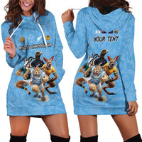 Custom Rugby Southern Hemisphere Hoodie Dress Argentina AUNZ South Africa Mascot Blue - Wonder Print Shop