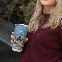 Custom Rugby Southern Hemisphere Tumbler Cup Argentina AUNZ South Africa Mascot Blue - Wonder Print Shop