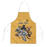 Custom Rugby Southern Hemisphere Apron Argentina AUNZ South Africa Mascot Gold - Wonder Print Shop