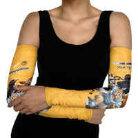 Custom Rugby Southern Hemisphere Arm Sleeves Argentina AUNZ South Africa Mascot Gold - Wonder Print Shop