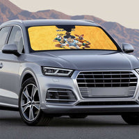 Custom Rugby Southern Hemisphere Auto Sun Shade Argentina AUNZ South Africa Mascot Gold - Wonder Print Shop