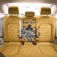 Custom Rugby Southern Hemisphere Back Car Seat Cover Argentina AUNZ South Africa Mascot Gold - Wonder Print Shop