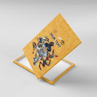 Custom Rugby Southern Hemisphere Canvas Wall Art Argentina AUNZ South Africa Mascot Gold - Wonder Print Shop