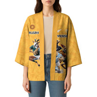 Custom Rugby Southern Hemisphere Kimono Argentina AUNZ South Africa Mascot Gold - Wonder Print Shop