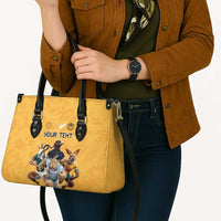 Custom Rugby Southern Hemisphere Leather Bag Argentina AUNZ South Africa Mascot Gold - Wonder Print Shop