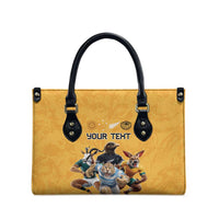 Custom Rugby Southern Hemisphere Leather Bag Argentina AUNZ South Africa Mascot Gold - Wonder Print Shop