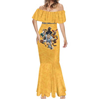 Custom Rugby Southern Hemisphere Mermaid Dress Argentina AUNZ South Africa Mascot Gold - Wonder Print Shop