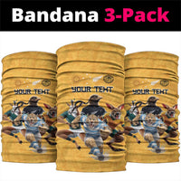 Custom Rugby Southern Hemisphere Neck Gaiter Argentina AUNZ South Africa Mascot Gold - Wonder Print Shop