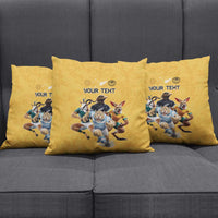 Custom Rugby Southern Hemisphere Pillow Cover Argentina AUNZ South Africa Mascot Gold - Wonder Print Shop