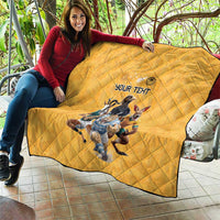 Custom Rugby Southern Hemisphere Quilt Argentina AUNZ South Africa Mascot Gold - Wonder Print Shop