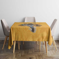 Custom Rugby Southern Hemisphere Tablecloth Argentina AUNZ South Africa Mascot Gold - Wonder Print Shop