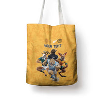 Custom Rugby Southern Hemisphere Tote Bag Argentina AUNZ South Africa Mascot Gold - Wonder Print Shop