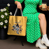 Custom Rugby Southern Hemisphere Tote Bag Argentina AUNZ South Africa Mascot Gold - Wonder Print Shop