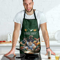 Custom Rugby Southern Hemisphere Apron Argentina AUNZ South Africa Mascot Green - Wonder Print Shop