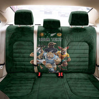 Custom Rugby Southern Hemisphere Back Car Seat Cover Argentina AUNZ South Africa Mascot Green - Wonder Print Shop
