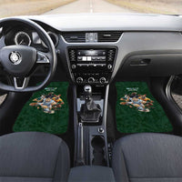 Custom Rugby Southern Hemisphere Car Mats Argentina AUNZ South Africa Mascot Green - Wonder Print Shop