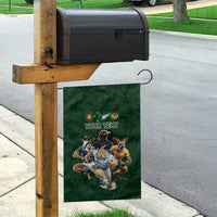 Custom Rugby Southern Hemisphere Garden Flag Argentina AUNZ South Africa Mascot Green - Wonder Print Shop