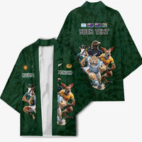 Custom Rugby Southern Hemisphere Kimono Argentina AUNZ South Africa Mascot Green - Wonder Print Shop